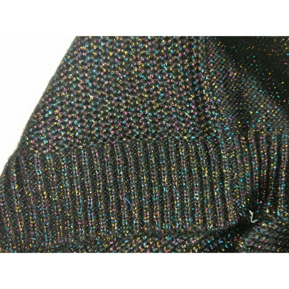 Charter Club Womens Sweater M Black Cowl Neck - Picture 11 of 13